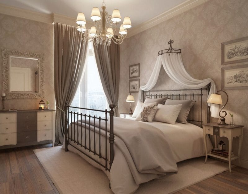 Спальня в стиле кантри — 110 фото необычных примеров дизайна #44