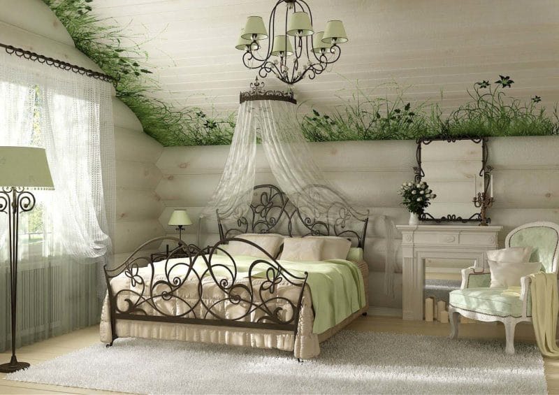 Спальня в стиле кантри — 110 фото необычных примеров дизайна #11