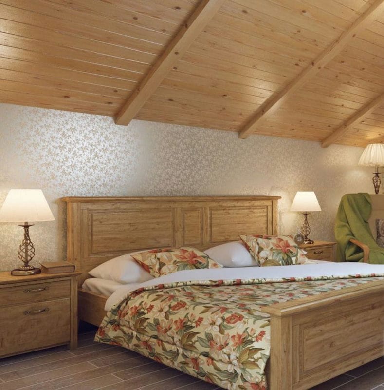 Спальня в стиле кантри — 110 фото необычных примеров дизайна #16