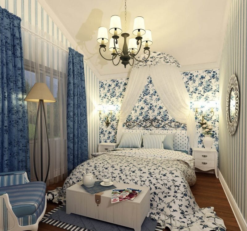 Спальня в стиле кантри — 110 фото необычных примеров дизайна #25