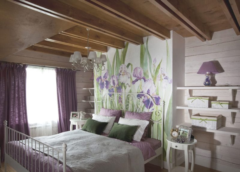 Спальня в стиле кантри — 110 фото необычных примеров дизайна #29