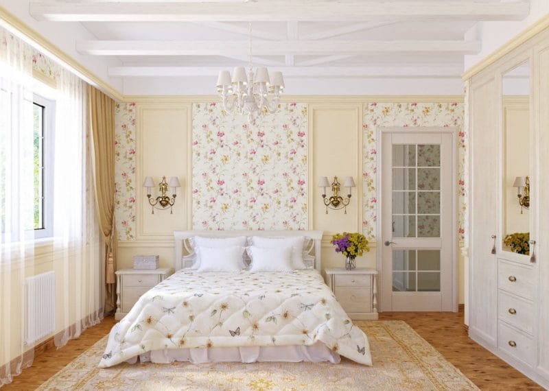 Спальня в стиле кантри — 110 фото необычных примеров дизайна #7
