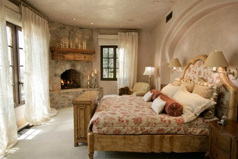 Спальня в стиле кантри — 110 фото необычных примеров дизайна #40