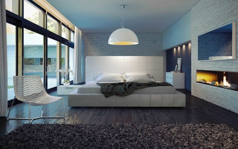 Спальня в стиле лофт — 65 фото идей оформления #7