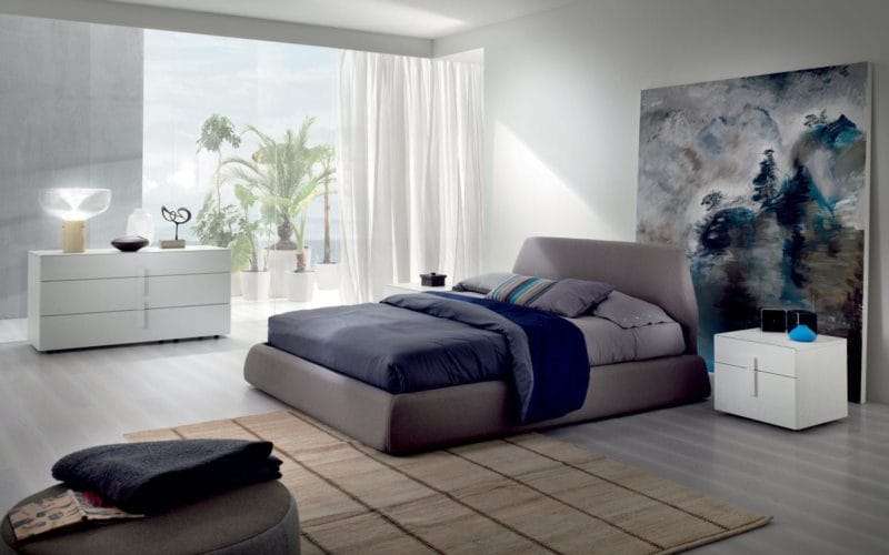 Спальня в стиле минимализм: особенности стильного и лаконичного дизайна (60 фото) #47