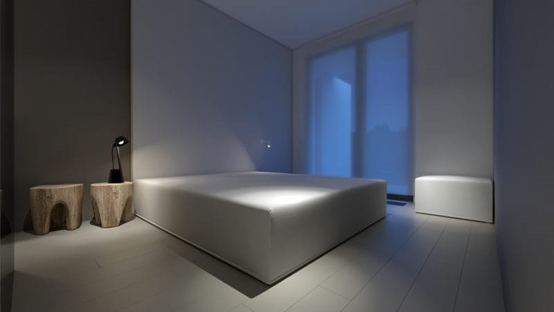 Спальня в стиле минимализм: особенности стильного и лаконичного дизайна (60 фото) #60