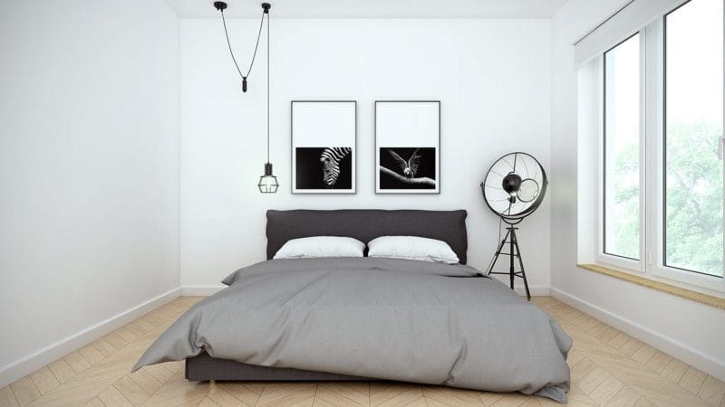 Спальня в стиле минимализм: особенности стильного и лаконичного дизайна (60 фото) #42