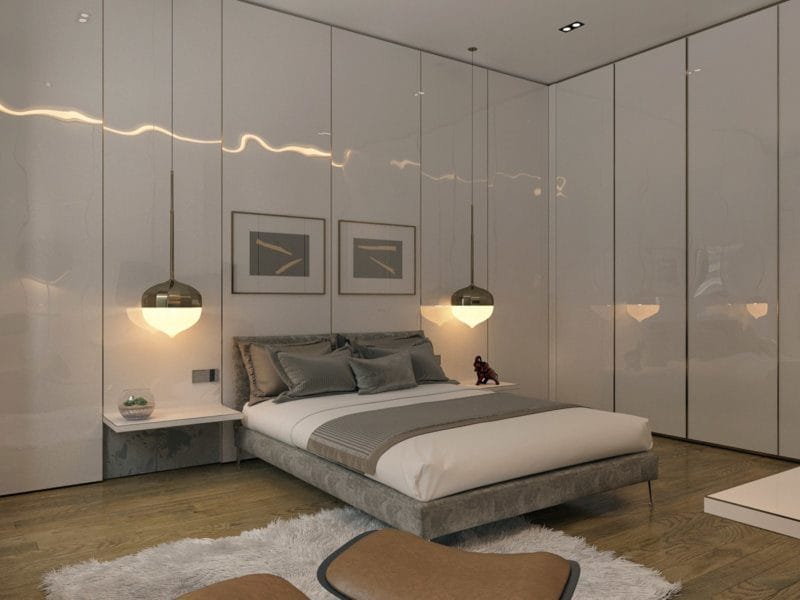 Спальня в стиле модерн — обзор лучших вариантов дизайна на 88 фото! #60