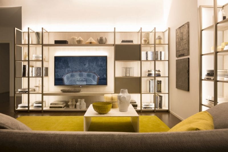 Телевизор в гостиной — 60 фото идеального размещения в интерьере #19
