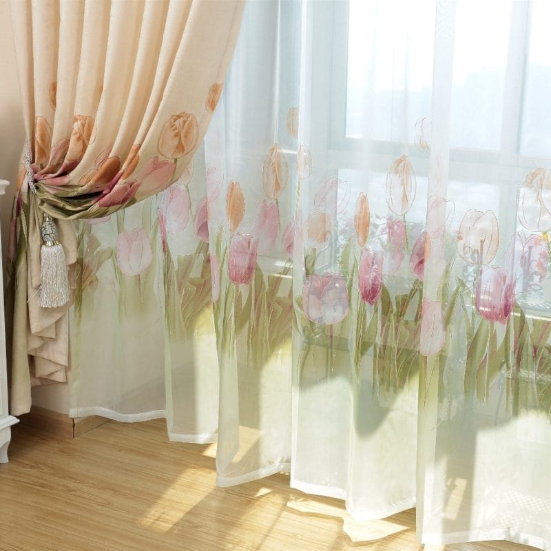 Как подобрать тюль для гостиной? 100 фото новинок стильного дизайна тюлей в гостиной! #23