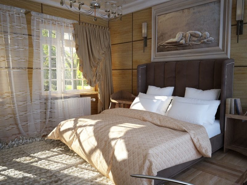 Уютная спальня — как ее оформить? Фото-обзор удачных вариантов уютного дизайна! #28