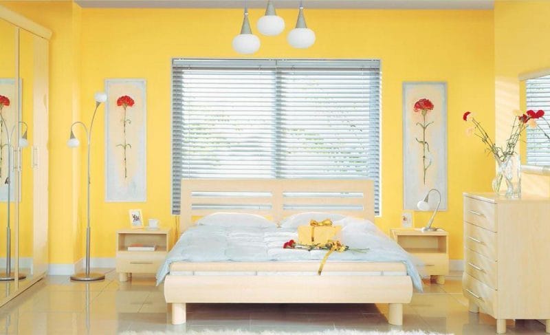 Желтая спальня — фото идеального сочетания желтого цвета в интерьере #11