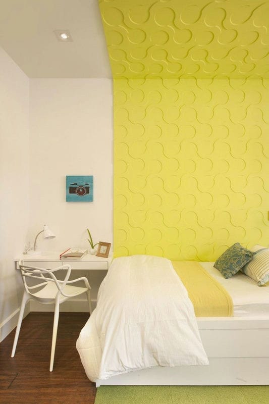 Желтая спальня — фото идеального сочетания желтого цвета в интерьере #34