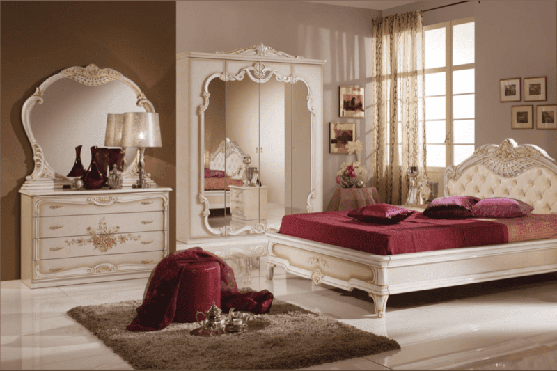 Золотая спальня: роскошный и гламурный дизайн (86 фото) #29