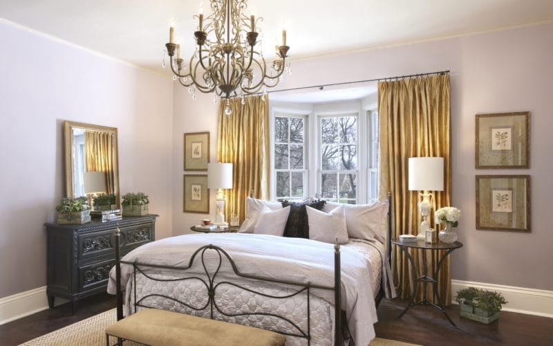 Золотая спальня: роскошный и гламурный дизайн (86 фото) #32