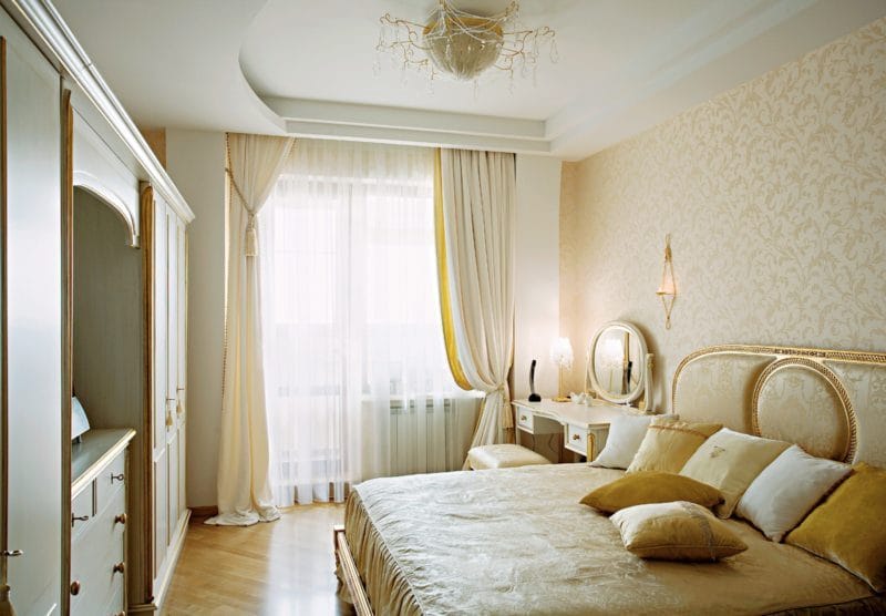 Золотая спальня: роскошный и гламурный дизайн (86 фото) #4