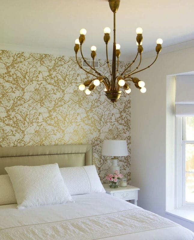 Золотая спальня: роскошный и гламурный дизайн (86 фото) #33