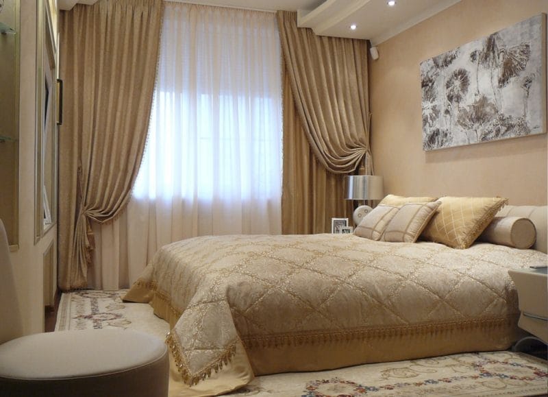 Золотая спальня: роскошный и гламурный дизайн (86 фото) #40