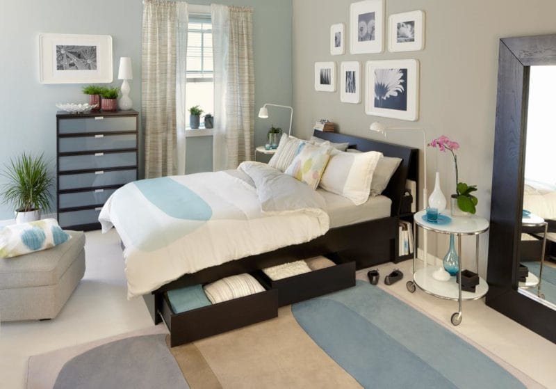 Угловая спальня — как правильно выбрать мебель? 65 фото лучших новинок! #25