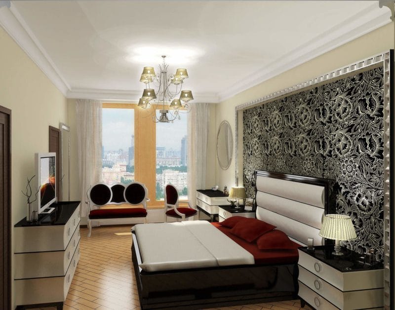 Дизайн гостиной-спальни — как совместить два интерьера? 80 фото необычных идей зонирования. #5