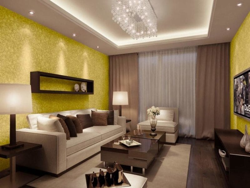 Золотая гостиная: элегантный и роскошный дизайн на 90 фото #18