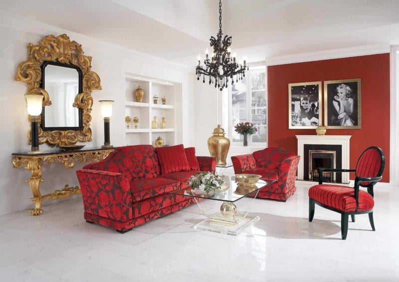 Золотая гостиная: элегантный и роскошный дизайн на 90 фото #20