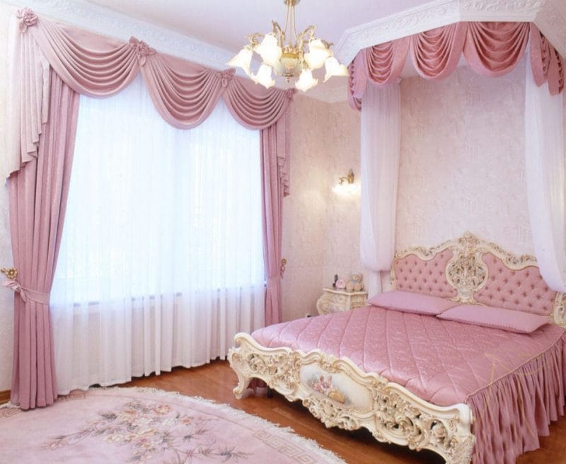 Ламбрекены в спальню — оформляем стильно и со вкусом! 80 фото лучших идей. #39