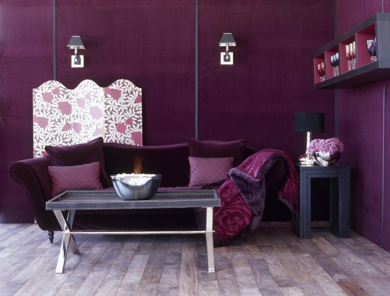 Фиолетовая гостиная — практические советы идеального сочетания (77 фото) #32