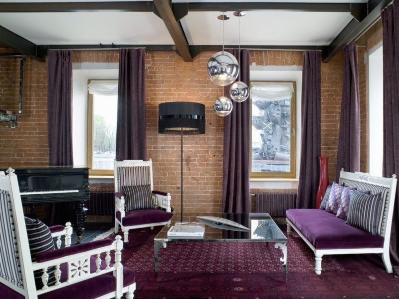 Фиолетовая гостиная — практические советы идеального сочетания (77 фото) #34
