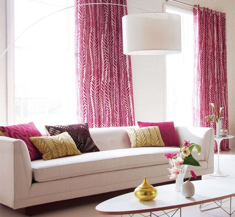 Розовая гостиная — 70 фото нежного дизайна гостиной с розовым оттенком #35