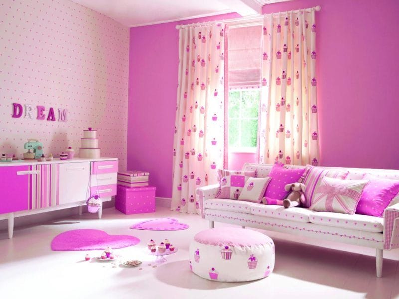 Розовая гостиная — 70 фото нежного дизайна гостиной с розовым оттенком #49