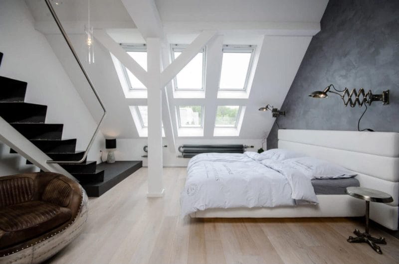 Спальня на мансарде — 70 фото оригинальных идей дизайна. Обзор достоинств такой спальни! #2