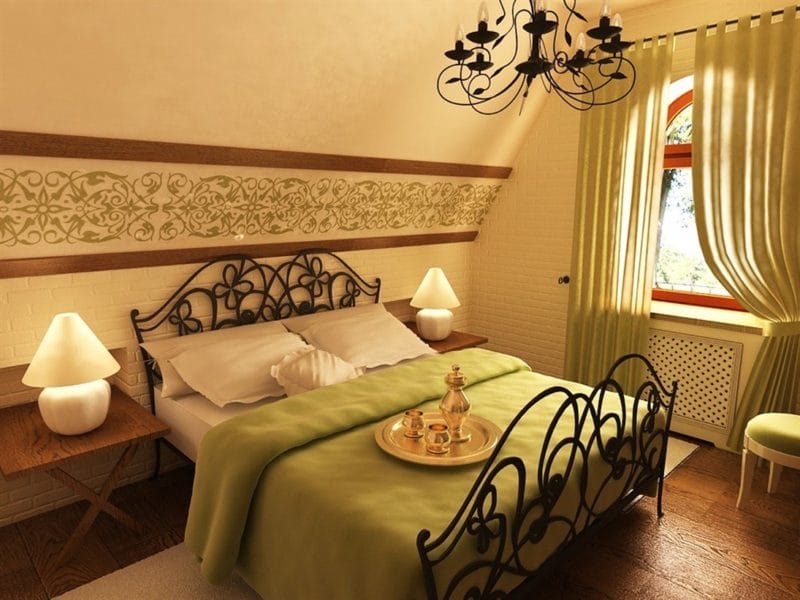 Спальня на мансарде — 70 фото оригинальных идей дизайна. Обзор достоинств такой спальни! #32