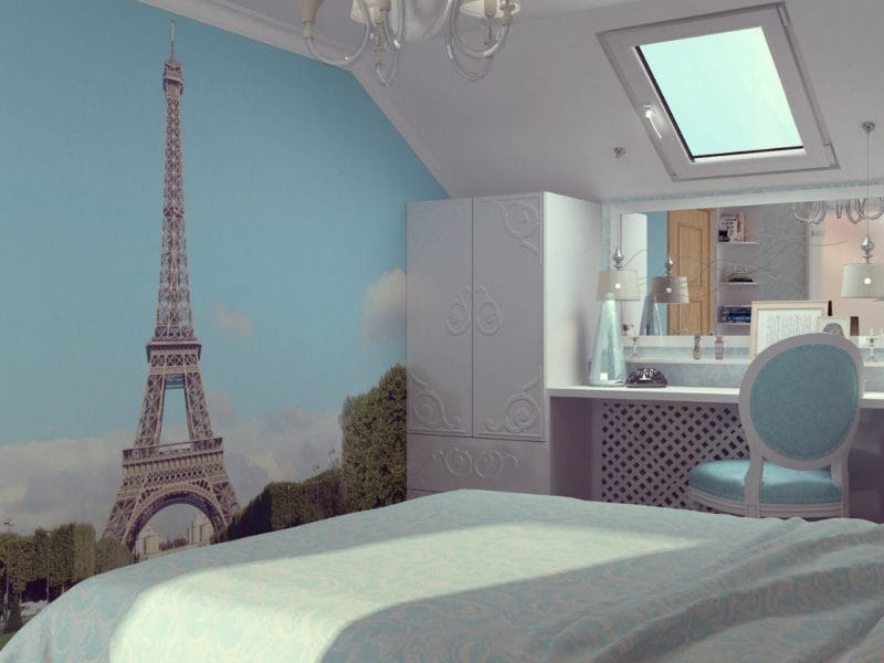 Спальня на мансарде — 70 фото оригинальных идей дизайна. Обзор достоинств такой спальни! #35