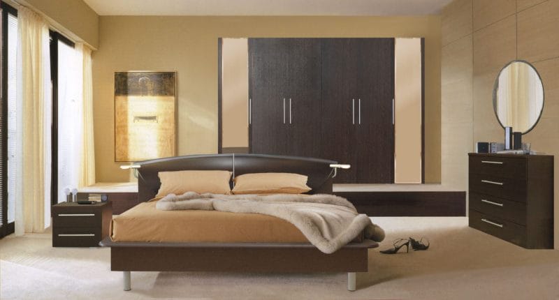 Спальня венге — 59 фото вариантов красивого дизайна #4