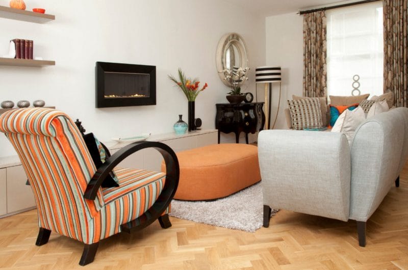 Узкая гостиная — 110 фото уютного и функционального дизайна в узкой комнате #25