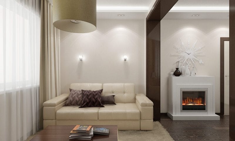 Узкая гостиная — 110 фото уютного и функционального дизайна в узкой комнате #28