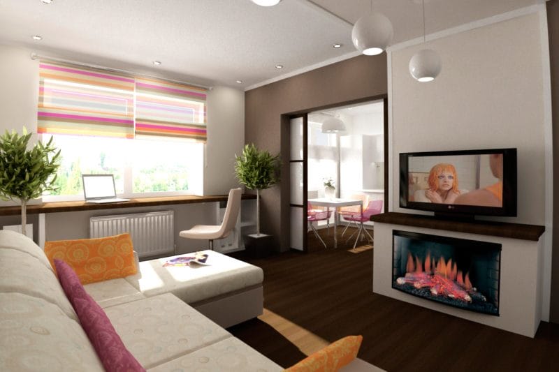 Узкая гостиная — 110 фото уютного и функционального дизайна в узкой комнате #30