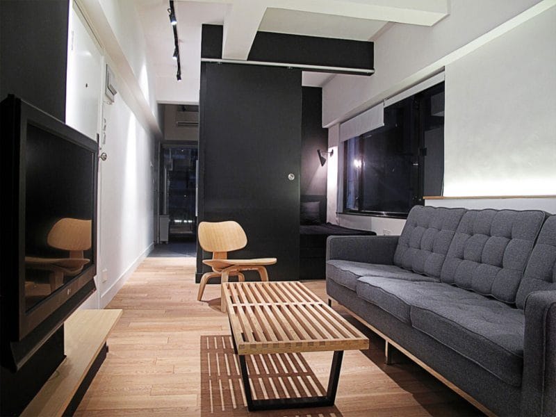 Узкая гостиная — 110 фото уютного и функционального дизайна в узкой комнате #37