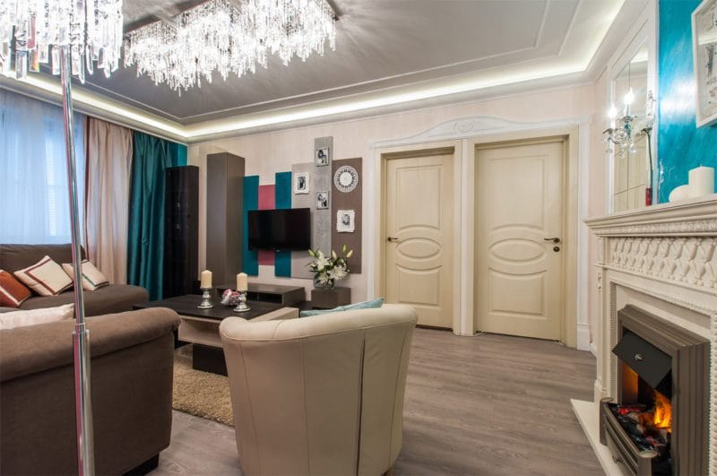Узкая гостиная — 110 фото уютного и функционального дизайна в узкой комнате #44