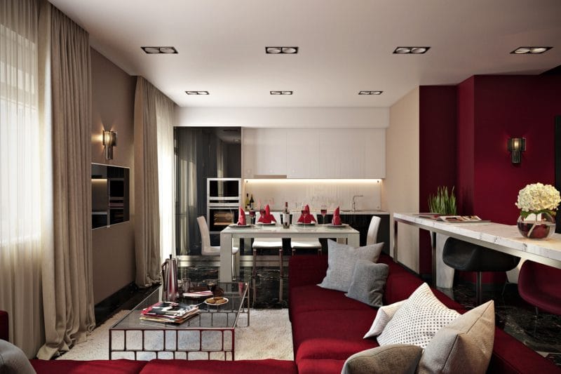 Узкая гостиная — 110 фото уютного и функционального дизайна в узкой комнате #47