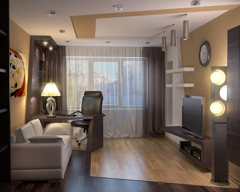 Узкая гостиная — 110 фото уютного и функционального дизайна в узкой комнате #53