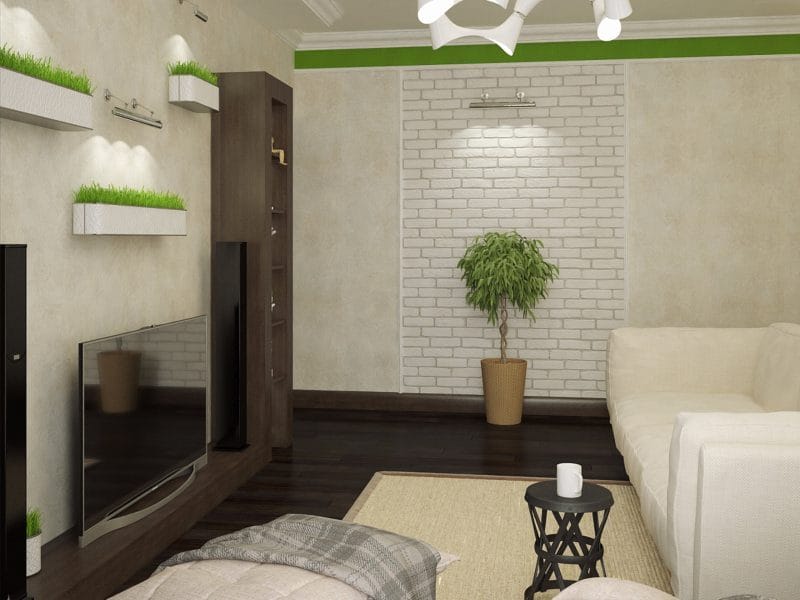 Узкая гостиная — 110 фото уютного и функционального дизайна в узкой комнате #8