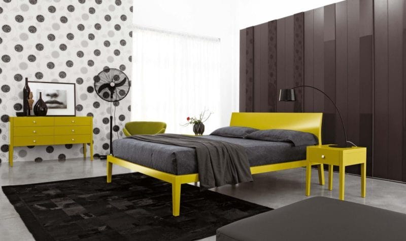 Яркая спальня в современном стиле + 88 фото дизайна #60