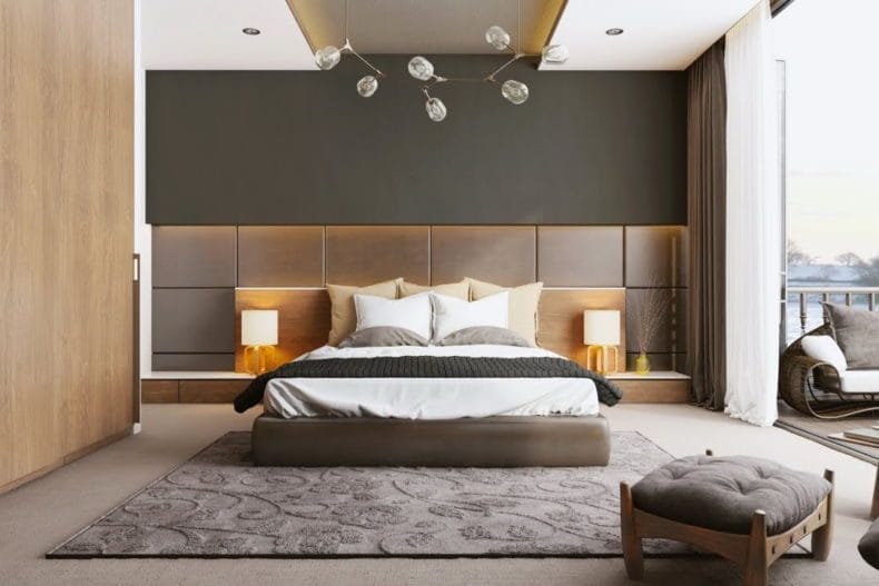 Дизайн спальни 2022 года #46