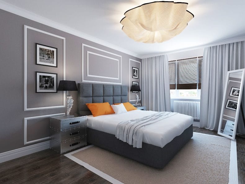 Идеи оформления спальни — дизайн интерьера спальни 2022 года #19