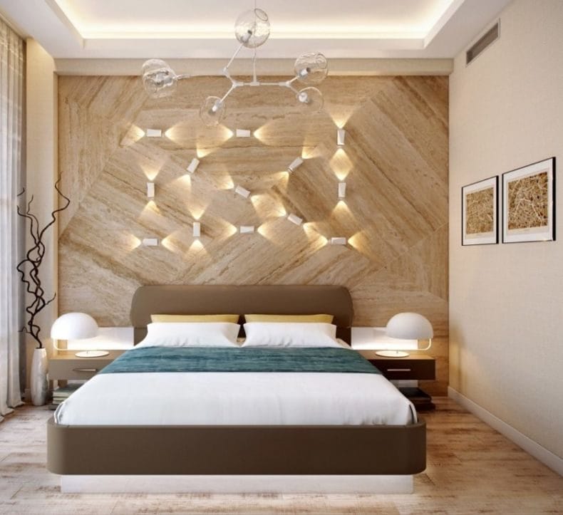 Идеи оформления спальни — дизайн интерьера спальни 2022 года #83