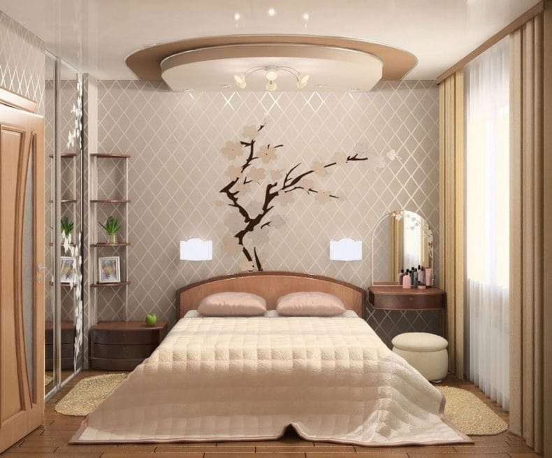 Идеи оформления спальни — дизайн интерьера спальни 2022 года #86