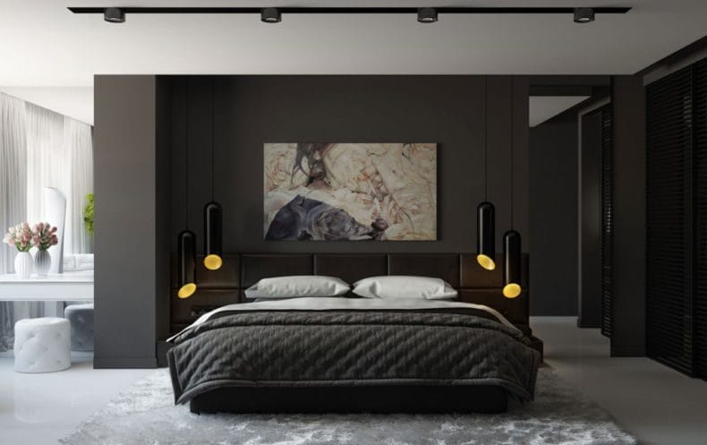 Идеи оформления спальни — дизайн интерьера спальни 2022 года #79