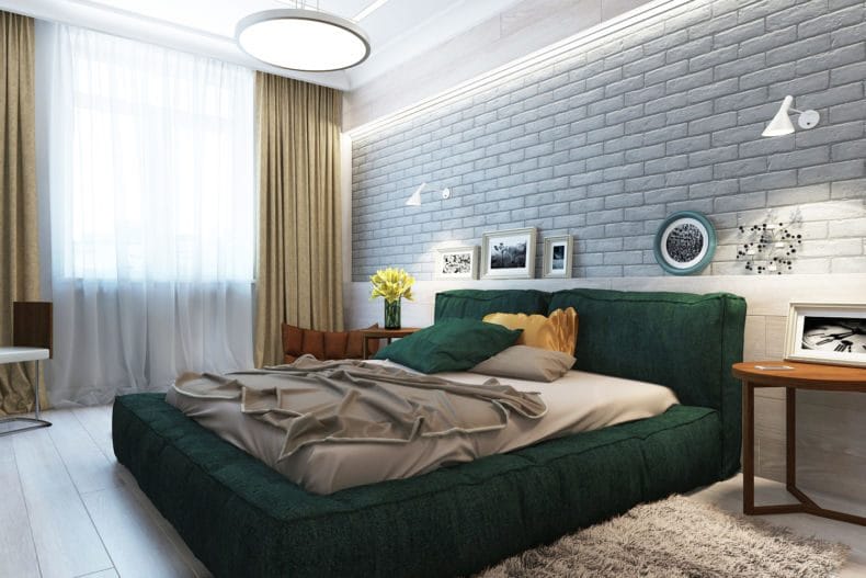 Идеи оформления спальни — дизайн интерьера спальни 2022 года #70